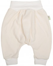 Pantaloni pentru bebeluşi Bio Baby - 74 cm, 6-9 luni, bej -1
