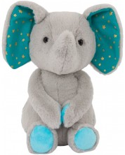 Jucărie de pluș Battat - Elefant, 24 cm, gri