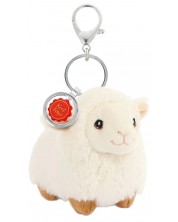 Jucărie de pluș cu clips Keel Toys Keeleco - Oaie, 12 cm