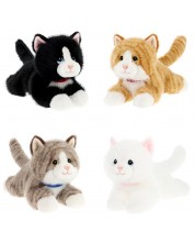 Jucărie de pluș Keel Toys Keeleco – pisicuță Kitty Love, culcată, 28 cm, sortiment - imagine 1