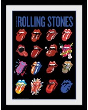 Afiș înrămat GB eye Music: The Rolling Stones - Tongues -1
