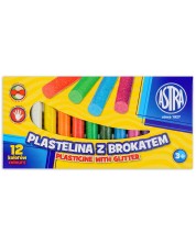 Plastilina cu sclipici Astra - 12 culori -1