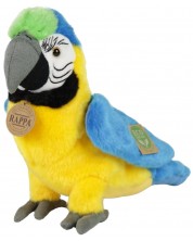 Jucărie de pluș Rappa Eco friends - Papagal albastru și galben Ara, 24 cm