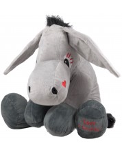 Jucărie de pluș Amek Toys - Donkey, gri, 60 cm