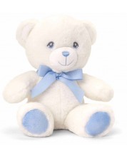 Keel Toys Keeleco - Ursuleț de pluș cu panglică, 20 cm, albastru