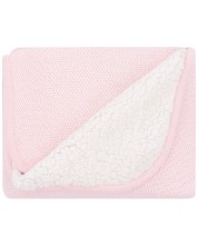 Pătură tricotată din bumbac KikkaBoo - Dream Big Pink, 75 х 100 cm -1