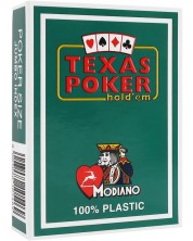 Carti de poker din plastic Texas Poker - spate verde inchis