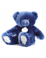Jucărie de pluș Doudou - Ursuleț, 30 cm, albastru închis
