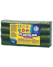 Plastilină Astra - 1 kg, verde închis -1