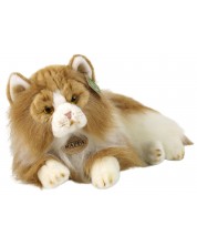 Jucărie de pluș Rappa Eco Friends - Pisică persană, bicoloră, culcată, 25 cm -1
