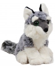 Jucărie de pluș Amek Toys - Wolf, gri melange, 18 cm -1