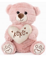 Jucărie de pluș Amek Toys - Urs cu inimă HO-HO, 23 cm -1