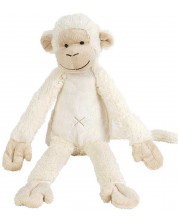 Jucarie de pluș Happy Horse - Mickey maimuța, 32 cm, albă -1