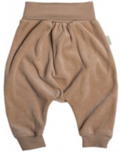 Pantaloni de pluș pentru bebeluşi Bio Baby - 86 cm, 12-18 luni, maro -1