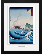 Poster cu ramă GB eye Art: Hiroshige - The Seven Ri Beach	