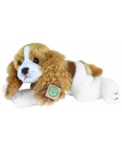 Jucărie de pluș Rappa Eco Friends - Câine Cavalier King Charles Spaniel culcat, 30 cm -1