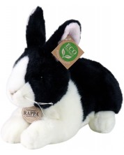 Rappa Plush Iepuraș negru și alb, în picioare, 25, seria Eco prieteni