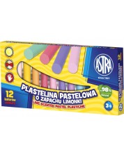 Plastilina Astra - Cu aroma de lamaie, 12 culori