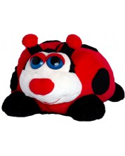 Pernă de pluș Amek Toys - Ladybug, 36 cm -1