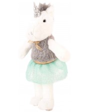 Jucărie de pluș Amek Toys - Unicorn cu rochie, 27 cm -1