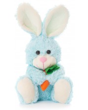 Jucării Teddy Bunny Tea Toys - Chocho, 28 cm, cu morcov, albastru
