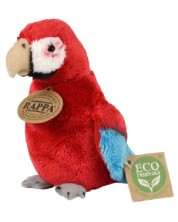 Jucărie de pluș Rappa Eco Friends - Papagal, Ara roșie, 15 cm