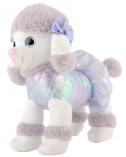 Jucărie de pluș  Amek Toys  - Pudel, gri deschis, 24 cm -1