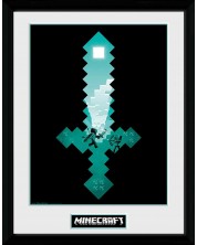 Afiș înrămat GB eye Games: Minecraft - Sabia de diamant -1