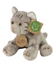 Jucărie de pluș Rappa Eco Friends - Pisicuță, gri, 14 cm