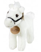 Jucărie de pluș Rappa Eco Friends - Cal alb în picioare, 20 cm -1