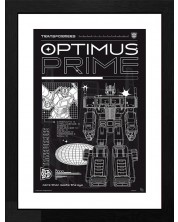 Afiș înrămat GB eye Movies: Transformers - Optimus Prime (Schematic)