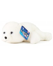 Jucărie de pluș Rappa Lazy Animals - Ursuleț alb, 29 cm - imagine 1