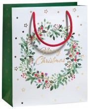 Pungă cadou Zoewie - Merry Christmas, 17 x 9 x 22.5 cm	