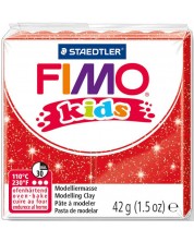 Lut polimeric Staedtler Fimo Kids - culoare rosu stralucitor -1