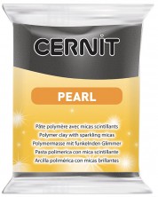 Argila polimerică Cernit Pearl - Negru, 56 g -1