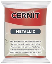 Argila polimerică Cernit Metallic - Roșu, 56 g -1