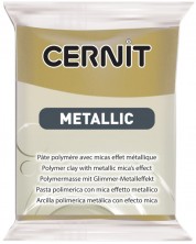 Argila polimerică Cernit Metallic - Auriu antic, 56 g -1