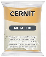 Argila polimerică Cernit Metallic - Auriu, 56 g
