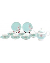 Set de porțelan pentru ceai Morello - Tiffany Blue Magnolia, 16 buc -1