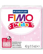 Lut polimeric Staedtler Fimo Kids - Roz perlat -1