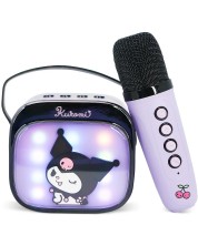 Boxă portabilă OTL Technologies - Kuromi PopSing Karaoke Speaker & Microphone, mov