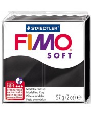 Lut polimeric Staedtler Fimo Soft - 57 g, negru -1