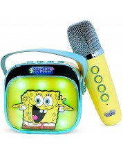 Boxa portabila OTL Technologies - SpongeBob SquarePants PopSing Karaoke Speaker & Microphone, galben