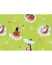 Hartie de impachetat cadouri Susy Card - Gargarite si flori, 70 x 200 cm