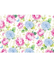 Hartie de impachetat cadouri Susy Card - Trandafiri, 70 x 200 cm
