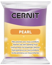 Argila polimerică Cernit Pearl - Mov, 56 g