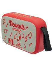 Boxă portabilă Lexibook - Peanuts Snoopy, roșu/bej