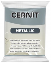 Argila polimerică Cernit Metallic - Oțel, 56 g