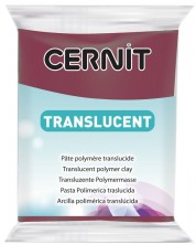 Argila polimerică Cernit Translucent - Burgund, 56 g