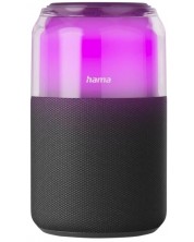 Boxă portabilă Hama – Can Speaker, 4 moduri LED, neagră - imagine 1